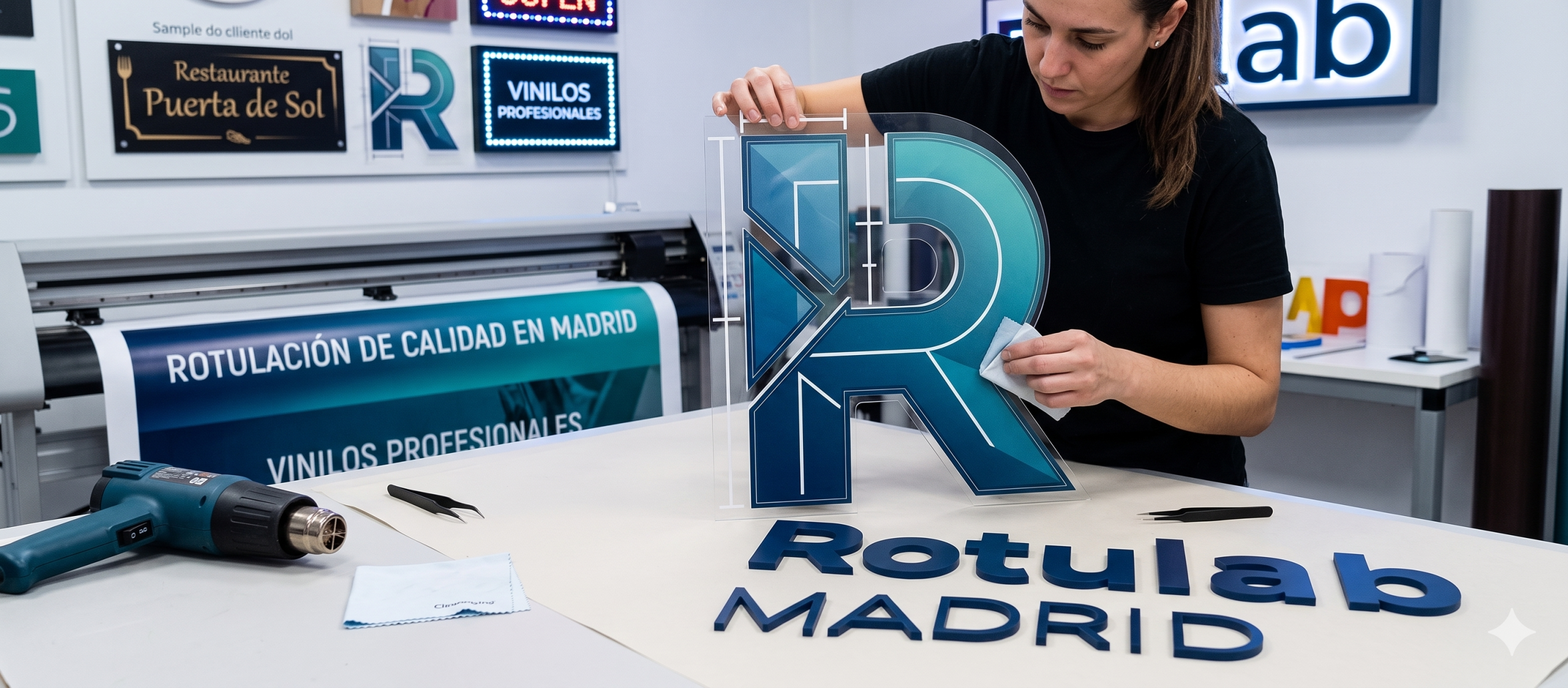 Producción de lonas publicitarias y vinilos en Madrid