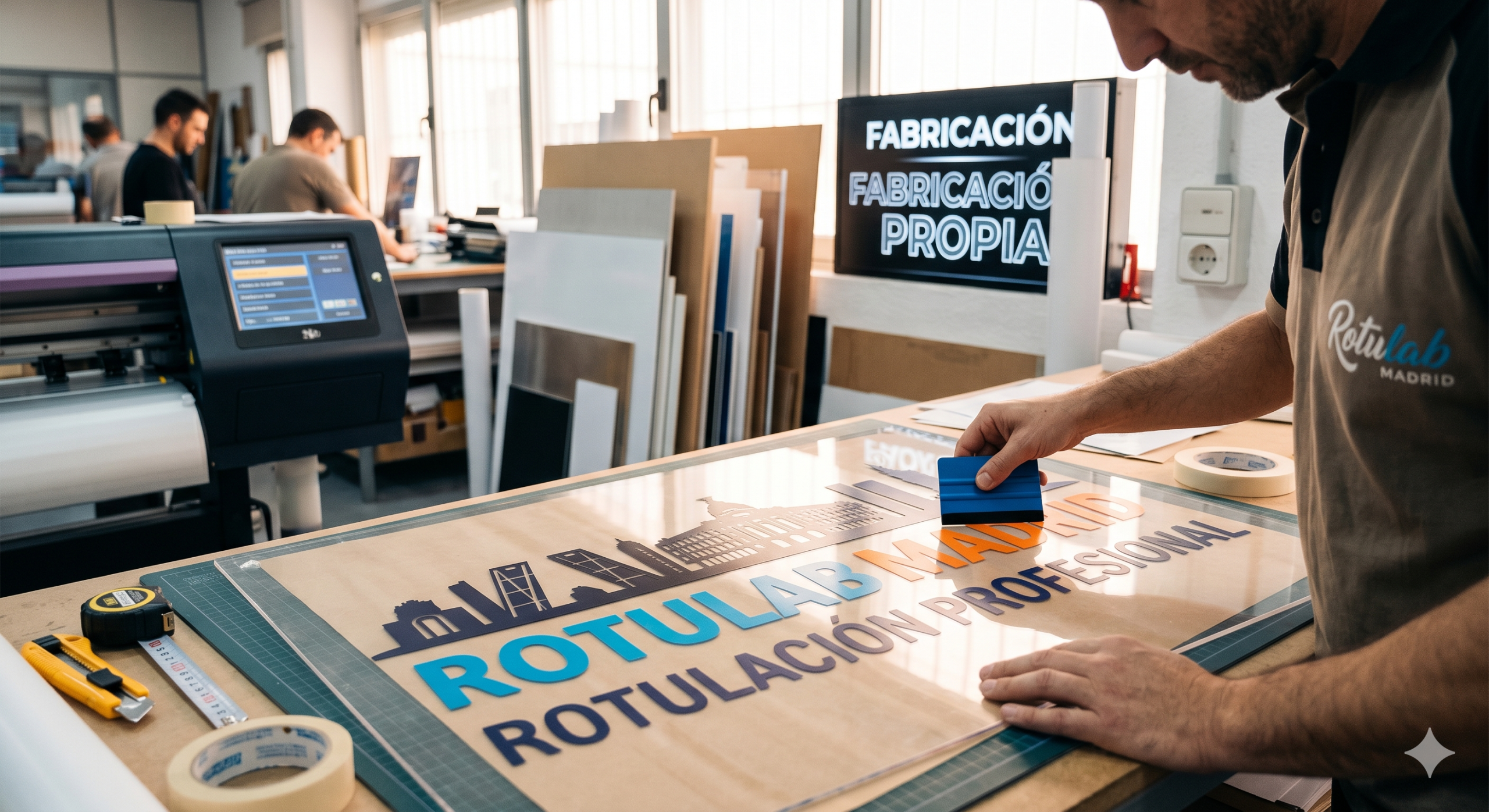 Fabricación e instalación de rótulos en Madrid para fachadas